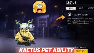 KACTUS PET ABILITY 😮 IN FREE FIRE !! KACTUS PET ABILITY 🥵🤑 AFTER OB46 UPDATE !! KACTUS PET ABILITY