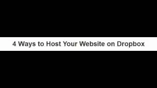 Turn Dropbox Into A Free Website Hosting Service