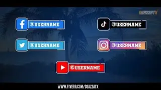 DSX01| Social Media Lower Thirds & Youtube Elements Pack | Fiverr's Promotional Video 2021| DSazzatX