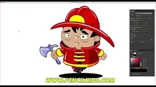 How to Draw and Animate in Adobe Animate CC - Drawing and animating a cartoony Fireman