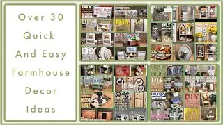 Over 30 Dollar Tree DIY Farmhouse Decor Craft Ideas 2019 - Farmhouse, Rustic, Modern And More