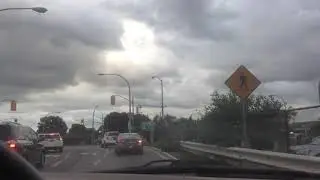 По дороге вечером Evening Driving Toronto Canada