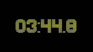9 minutes and 0 seconds countdown timer with 1 fractional digits accuracy