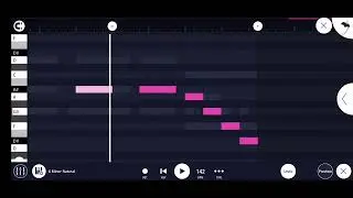Fl studio mobile: Making a Drill type beat 142bpm