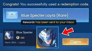 CLAIM FREE Layla BLUE SPECTER Skin in MLBB (REDEEM CODE)