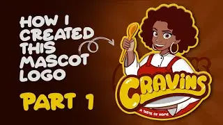 how to create a mascot logo (design process, typeface)