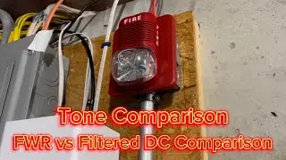 System Sensor SpectrAlert Classic: Electromechanical vs 3KHz Tone | FWR and Filtered DC Comparison