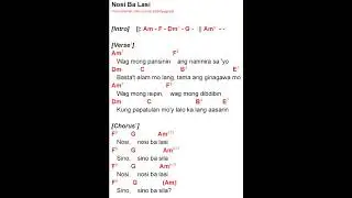 Nosi Ba Lasi | instrumental (minus one) | lyrics and chords | Sampaguita
