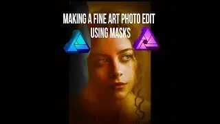 Create an artistic image in affinity photo and affinity designer using Masks and adjustment layers