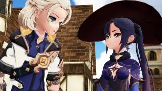 ALBEDO TRIED HITTING MONA BE LIKE  - GENSHIN IMPACT MEME