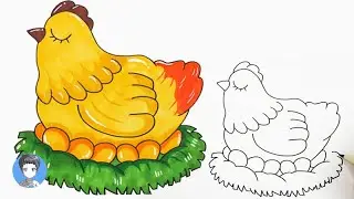 How to draw a chicken (hen and egg)