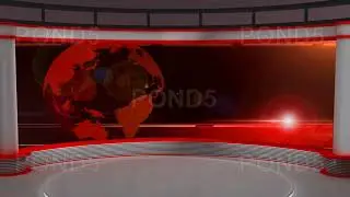 News TV Studio Set 29 - Virtual Green Screen Background Loop