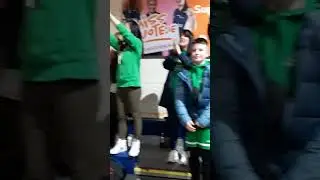 Limerick Celtics 18u Boys Celebraye winning the 2022 National Cup