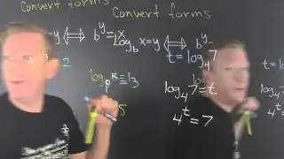 Converting from Logarithmic form to Exponential form and vice verse