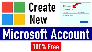 How To Create Microsoft Account in Laptop/PC | Create Microsoft Account On Windows 10