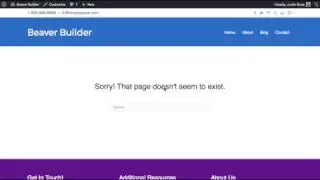 Creating 404 Layouts With Beaver Themer