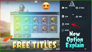 HOW TO GET REGION AND STATE TITLES FOR FREE IN BGMI | FREE TITLES | NEW OPTION | OLD PUBG IS BACK😍