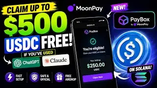 How to Claim $500 USDC Airdrop with ChatGPT/Claude - MoonPay PayBox Guide