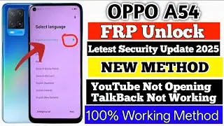 Oppo A54 FRP Bypass | New Trick 2025| Oppo (CPH2239) Google AccountBypass Without Pc | Android 11/12