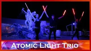 The Da Vinci LED Pixel Poi Performance by Atomic Light Trio | South Africa