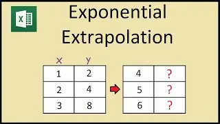 Exponential Extrapolation in Excel (Growth Function)