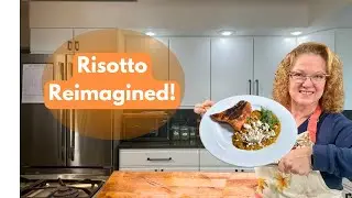 🍴A Nutritious Oat Groat Risotto with Wild Salmon