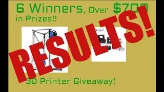 BIQU Kossel Plus 3D Printer and Titan Extruder GIVEAWAY Results!! | 3D Printing
