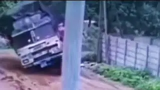 Truck accident but lucky for sure