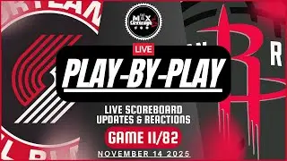 🔴LIVE - Portland Trail Blazers vs Houston Rockets - Play-By-Play & Reactions (11/14/25)