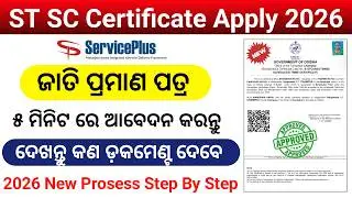 ST Certificate Apply Online Odisha || caste certificate apply online || SC Certificate Apply In Odia