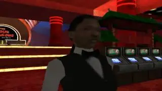 MOMENTO EN QUE VETERINARIO DISPARÓ EN CASINO MONTICELLO (Recreación)