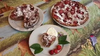 Летний ягодный пирог с клубникой. Самый простой и быстрый рецепт.