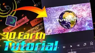 3D Earth🌍 Tutorial | 360 Earth Rotation Like After Effect | Alight Motion