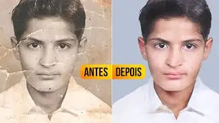Como RESTAURAR E COLORIR fotos antigas no Photoshop - Tutorial completo 2022