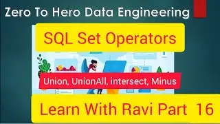 Snowflake Tutorial in Telugu 16 : Snowflake SQL  SQL Set operators #snowflake #sql #snowflake