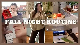 cozy autumn night routine | unwind with me on an october night 🍂 🌙