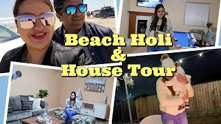 New House Decor Tour & Beach Holi Party in USA! #hindivlog #Housedecor #HoliParty