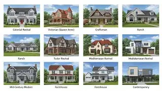 The Most Popular House Styles in America:  A Complete Guide to Home Designs