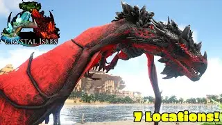 Alpha Crystal Wyverns and Where To Find Them! Ark Crystal Isles Part 19