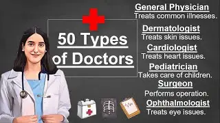 Types of Doctors | 50 Types of Specialist Doctors | English Vocabulary Lesson
