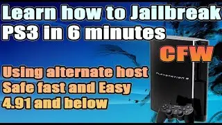 How to Jailbreak PS3 with CFW using alternate host | 4.91 and below