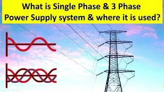 What is 1 phase and 3 phase system & Where it is used?