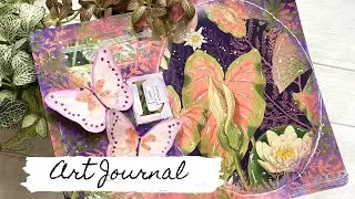 Art Journal with Botanical Stickers 🌳🌱☘️