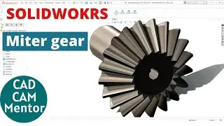 how to make miter gear in solidworks with the help of toolbox | SOLIDWORKS tutorial for beginner