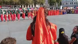 scenes from Diwali 2024, in Trafalgar Square, London.