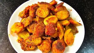 କାଙ୍କଡ ଆଳୁ ମସଲା ଦିଆ ଭଜା ।। Odia Kankada Aloo Masala Fry ll Spiny gourd Masala Fry