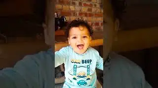 funny baby video playing with his teddy bear  funny compilation