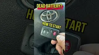 Start Toyota With Dead Smart KeyFob Battery--QUICK AND EASY!!!