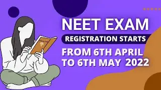 NEET exam Registration start 2022 - 2023 ✅✅