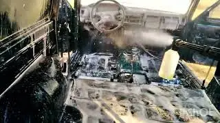 силовые бампера нива. мойка салона.частичная покраска